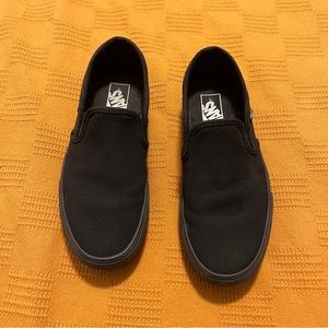 Vans All Black Platform Slip On Women’s Sneakers 8